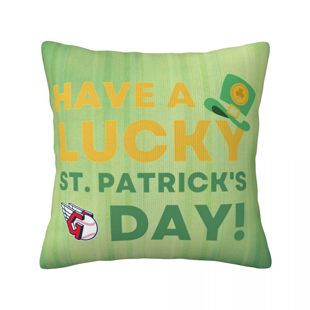 Cleveland Guardians St Patrick's Day Have A Lucky Day Pillow Covers 18x18 Inch