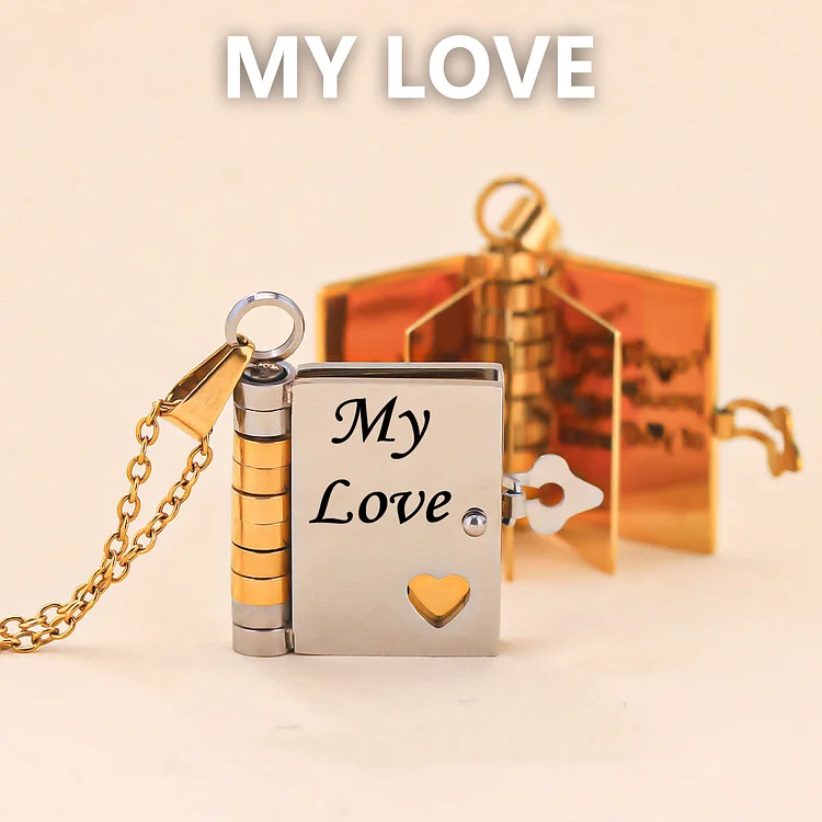 [Save 43%⚡️]For Love - My Love Book Necklace
