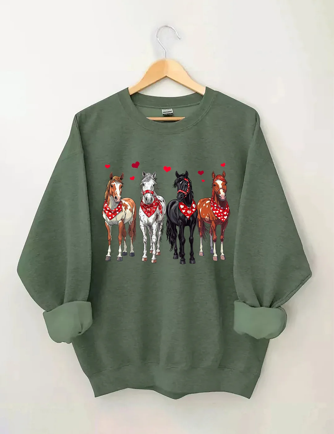 Valentine Horse Sweatshirt