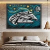 Star Wars Mechanical Spaceship-11CT Stamped Cross Stitch 60*45cm/23.62*17.72in(Big Size)