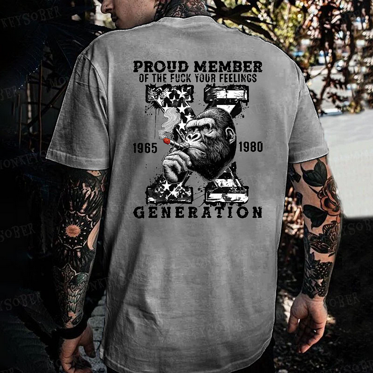 Gen X Monkey EST.1980 Printing Monkey T-shirt