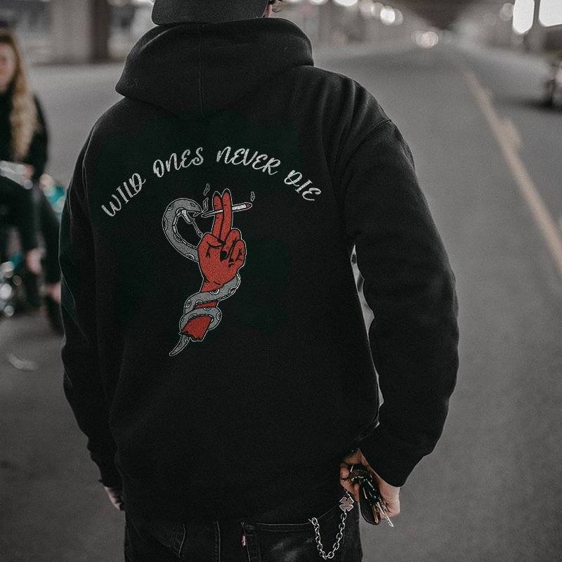 Wild Ones Never Die Men's Hoodie -  