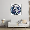 Cat And Butterfly-11CT Stamped Cross Stitch 40*40cm/15.75*15.75in tapestrymarket