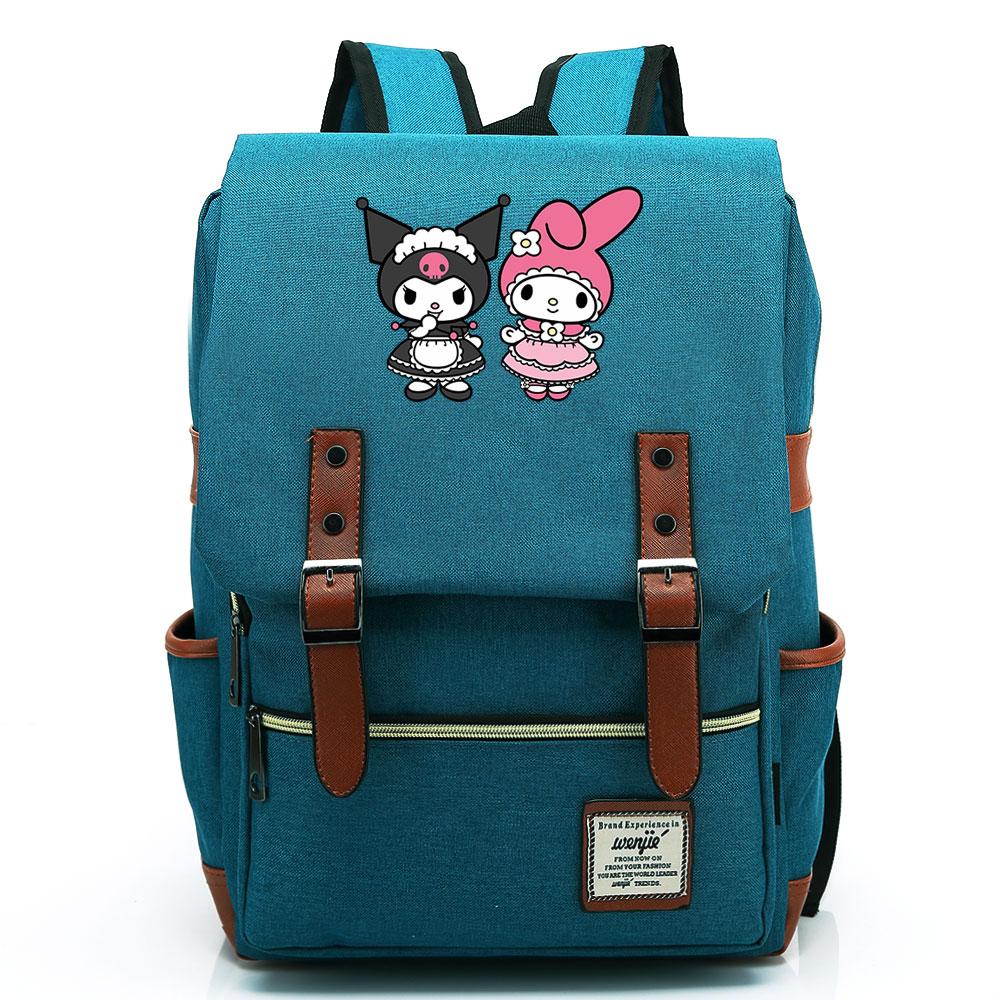 Mayoulove Kuromi Backpack Lightweight Design with Multiple Compartments for School Adventures-Mayoulove