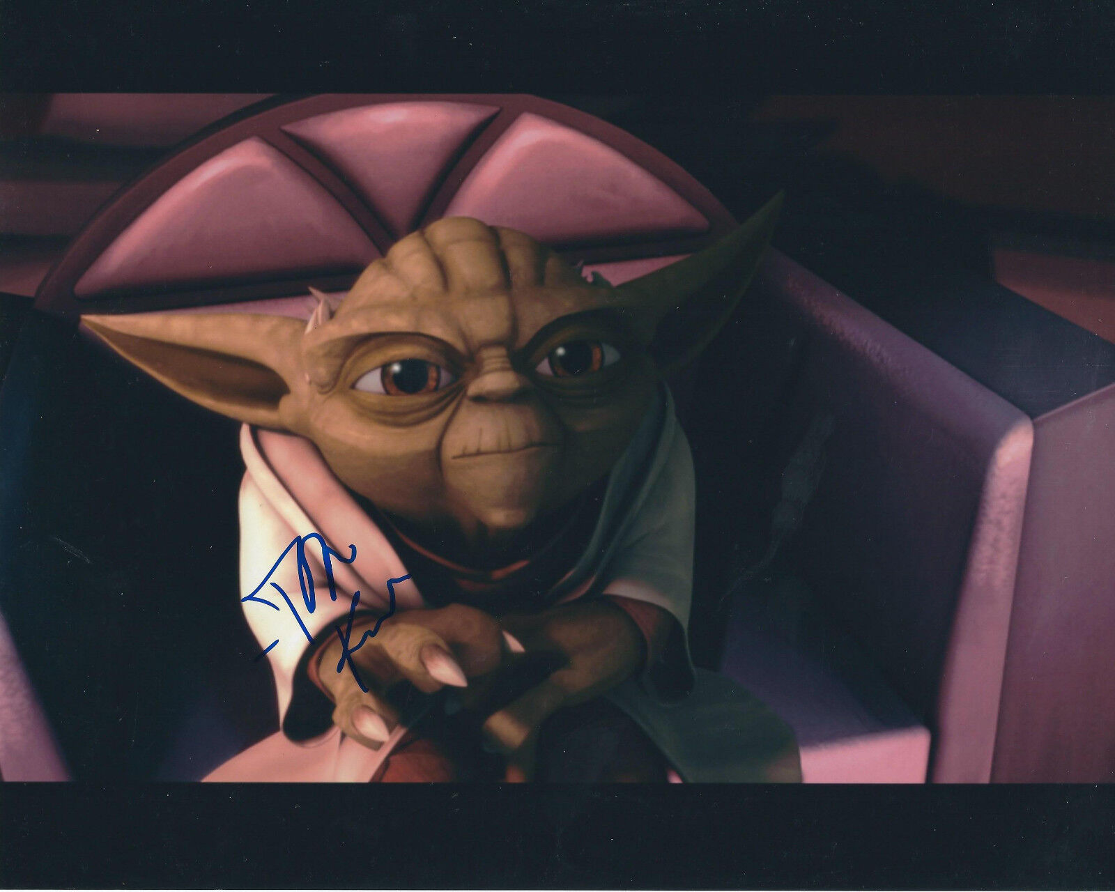 TOM KANE STAR WARS THE CLONE WARS AUTOGRAPHED Photo Poster painting SIGNED 8X10 #4 YODA