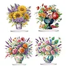 Flower Bouquet Table Top Diamond Painting Ornament Kits Desktop Diamond Art Kits