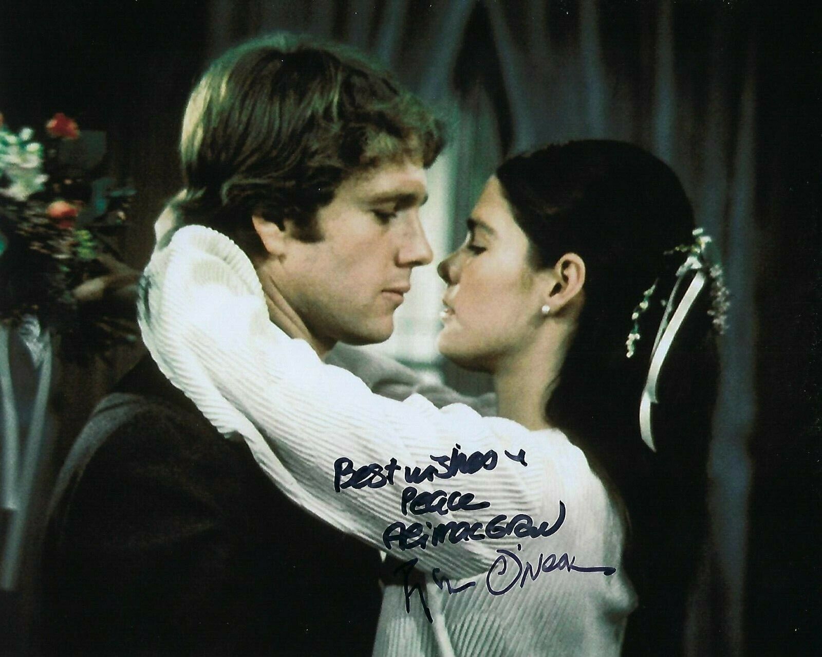 GFA Love Story '70 Movie * ALI MacGRAW & RYAN O'NEAL * Signed 8x10 Photo Poster painting LS8 COA