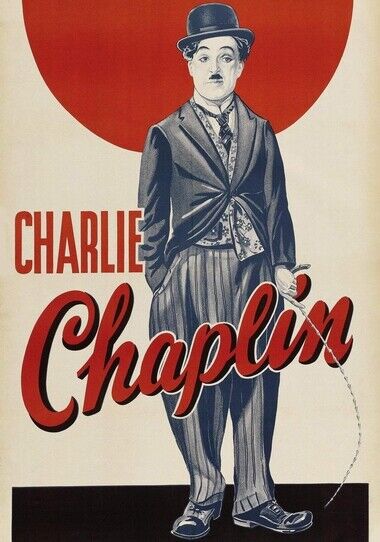 CHARLIE CHAPLIN POSTER - HIGH GLOSS Photo Poster painting POSTER -  POST!