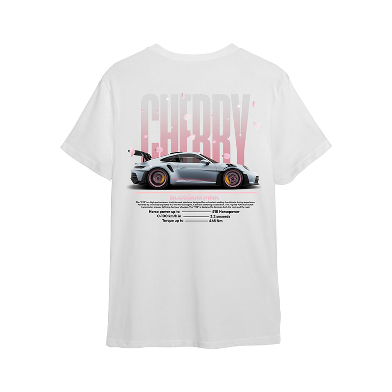 Cherry Blossom Pink Printed Men's Oversized T-shirts