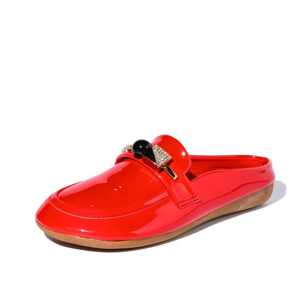 2021 Luxury Slides Women Mules  Summer Sandals flat Leather slippers Multicolor designer brand shoes women