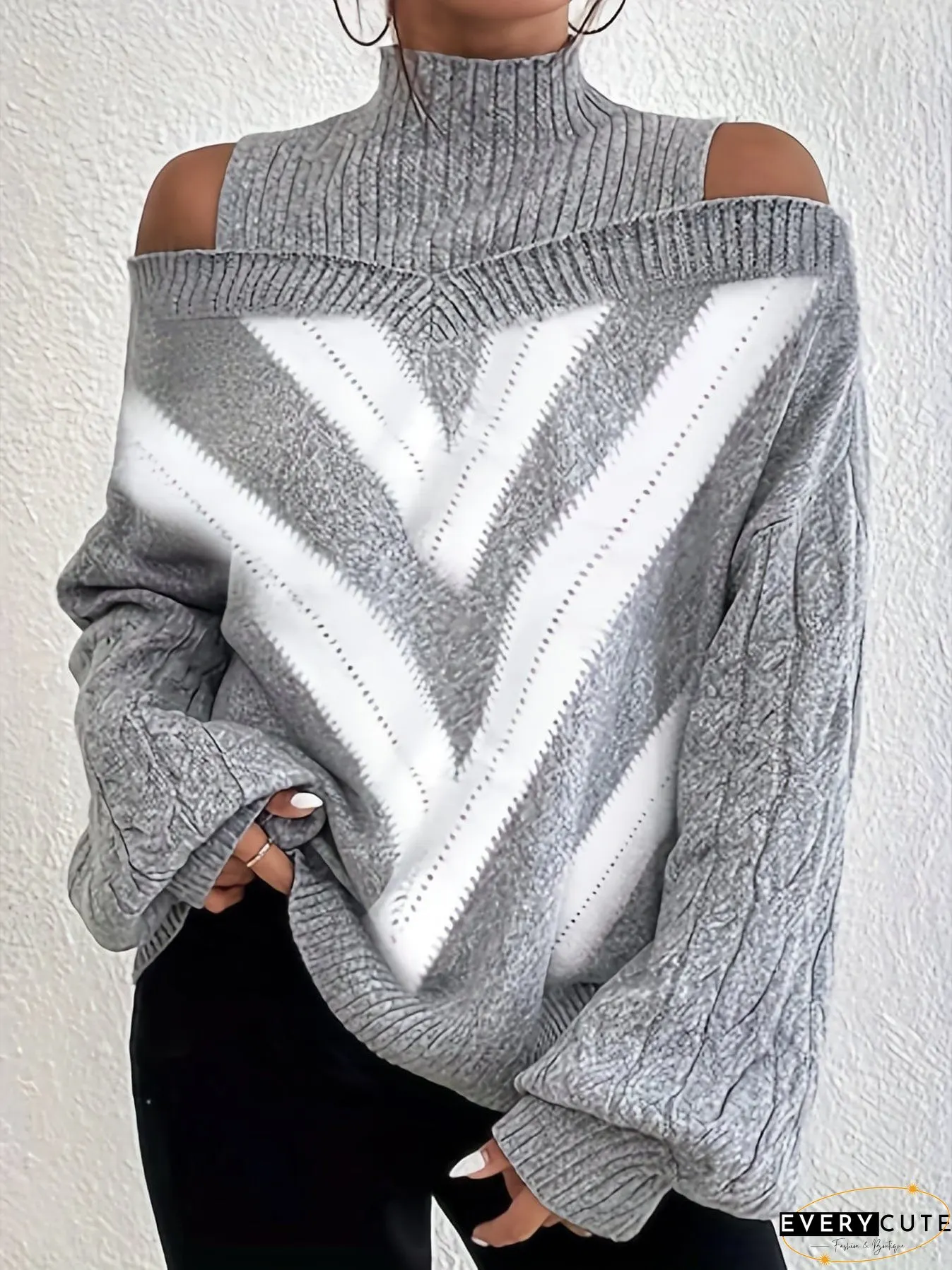 Plus Size Oversized Knit Sweater