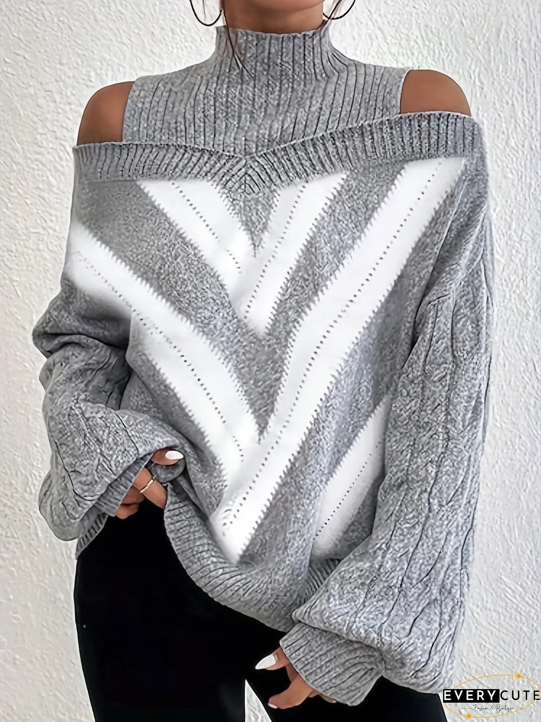 Plus Size Oversized Knit Sweater
