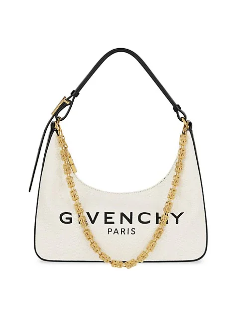 Givenchy Small Moon Cut Out Bag in Canvas with Chain