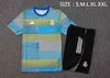 2025/2026 Real Madrid pre-match training Blue-Green Inkjet Shirt+Shorts 1:1 Thai Quality