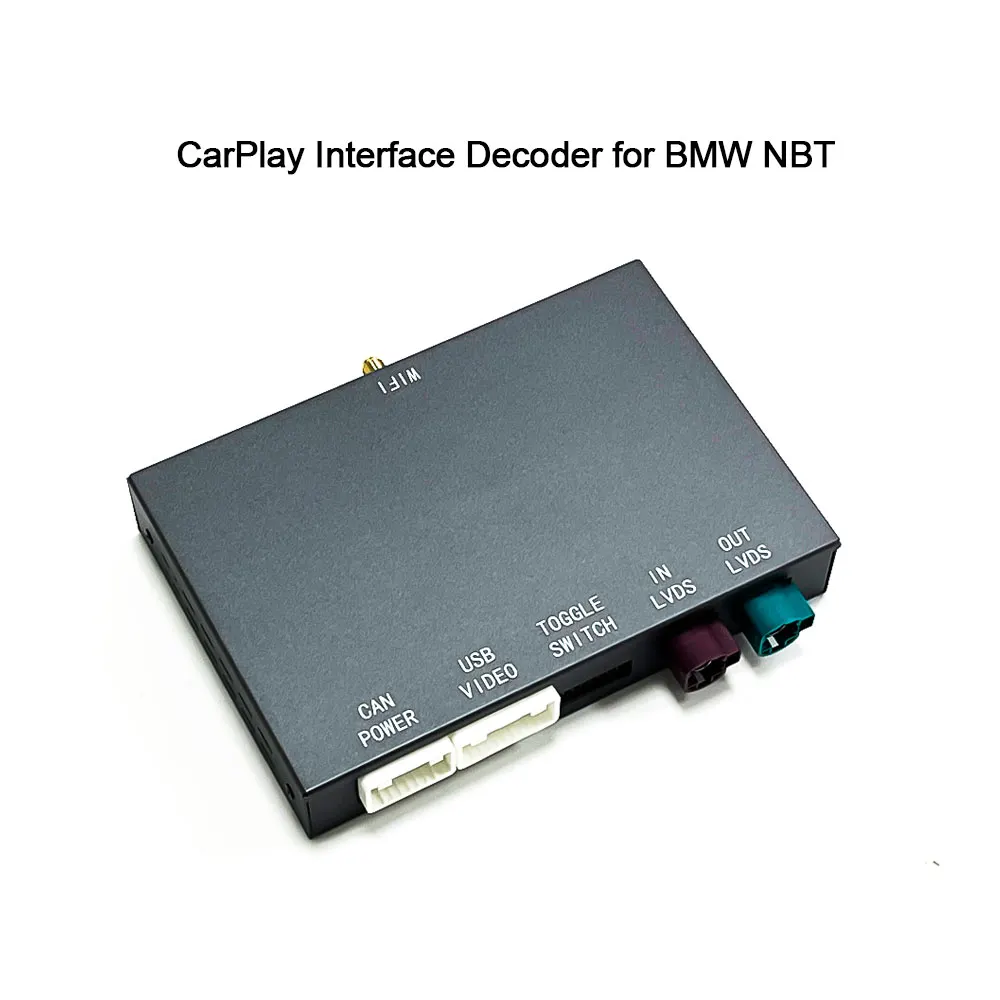 Wireless Apple CarPlay Android Auto Interface Decoder Box Mirror Link Retrofit For BMW NBT