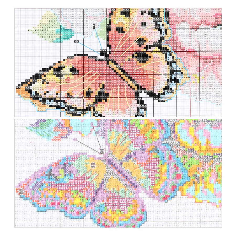 12 Months Flower June H428(17*17cm) 14CT Cross Stitch Kit