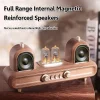 Wireless Bluetooth Speaker Subwoofer Music Center Portable FM Radio Mobile Phone Computer USB Drive 3D Surround Retro Speakers