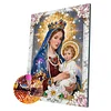 Framed Diamond Painting - Special Shaped - Our Lady (30x40cm)