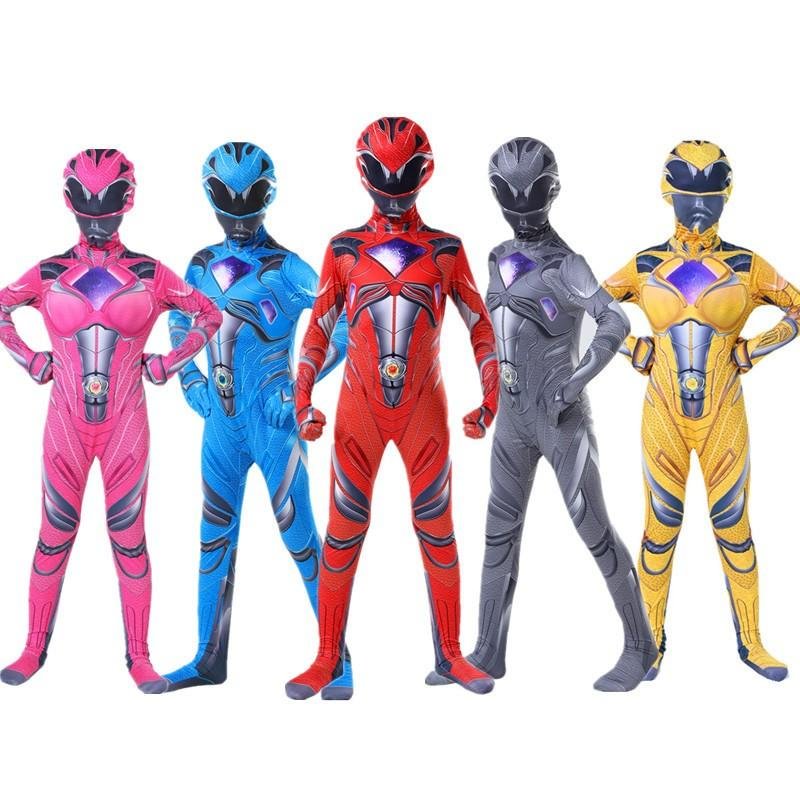 Power Rangers Kids Boy Girl Cosplay Costume
