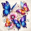 Luxury AB Velvet Diamond Painting Kit - Butterfly