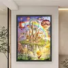 Castle Full Stamped Cross Stitch 11CT 3-Strand Large Size 50x67cm