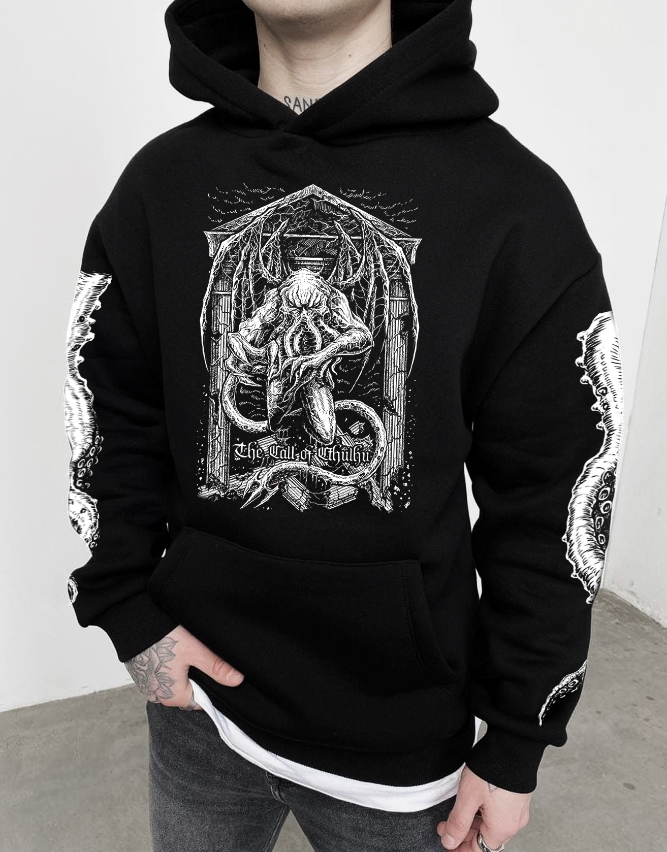 Cthulhu Mythos Octopus Tentacle Hoodie / TECHWEAR CLUB / Techwear