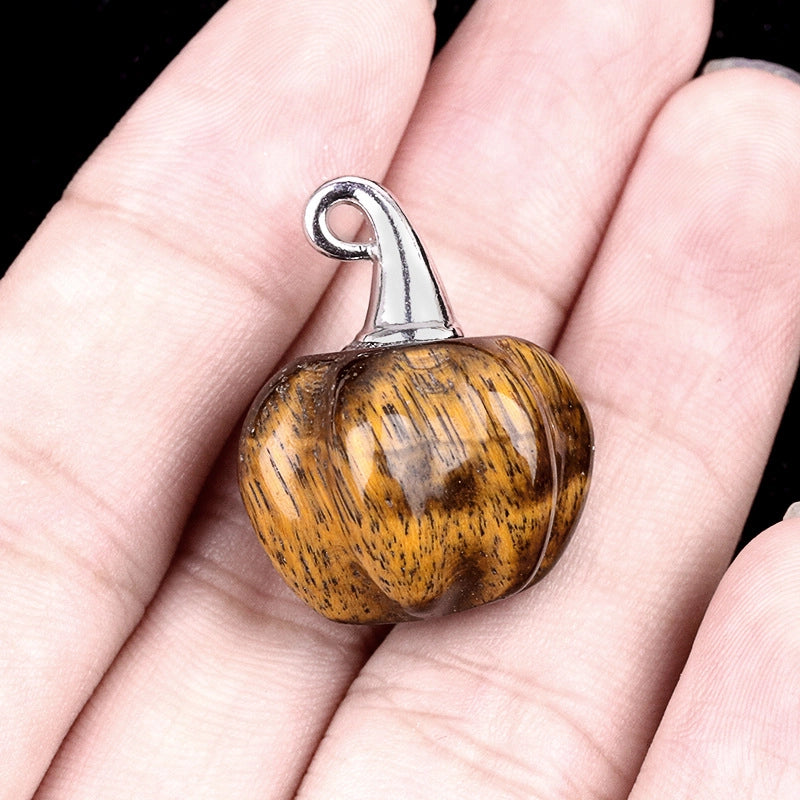 1 Piece 16*20mm Alloy Natural Stone Pumpkin Pendant Jewelry Accessories