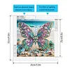 Papillon de plage-peinture diamant en forme sp&eacute;ciale-30*30cm