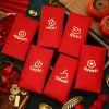 6PCS Creative CNY Red Packet Envelope