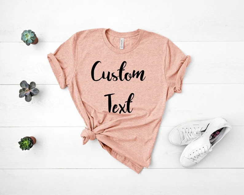 Custom Text Printed T-shirt