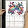 Special Shaped Rainbow Butterfly 5D DIY Diamond Art Monthly Planner Kit