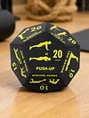 12 Sided Fitness Action Choice Dice Lightweight & Versatile Movement Training Dice Balance & Strength Improvement Interactive Number Dices for Gym Workouts & Yoga Exercise