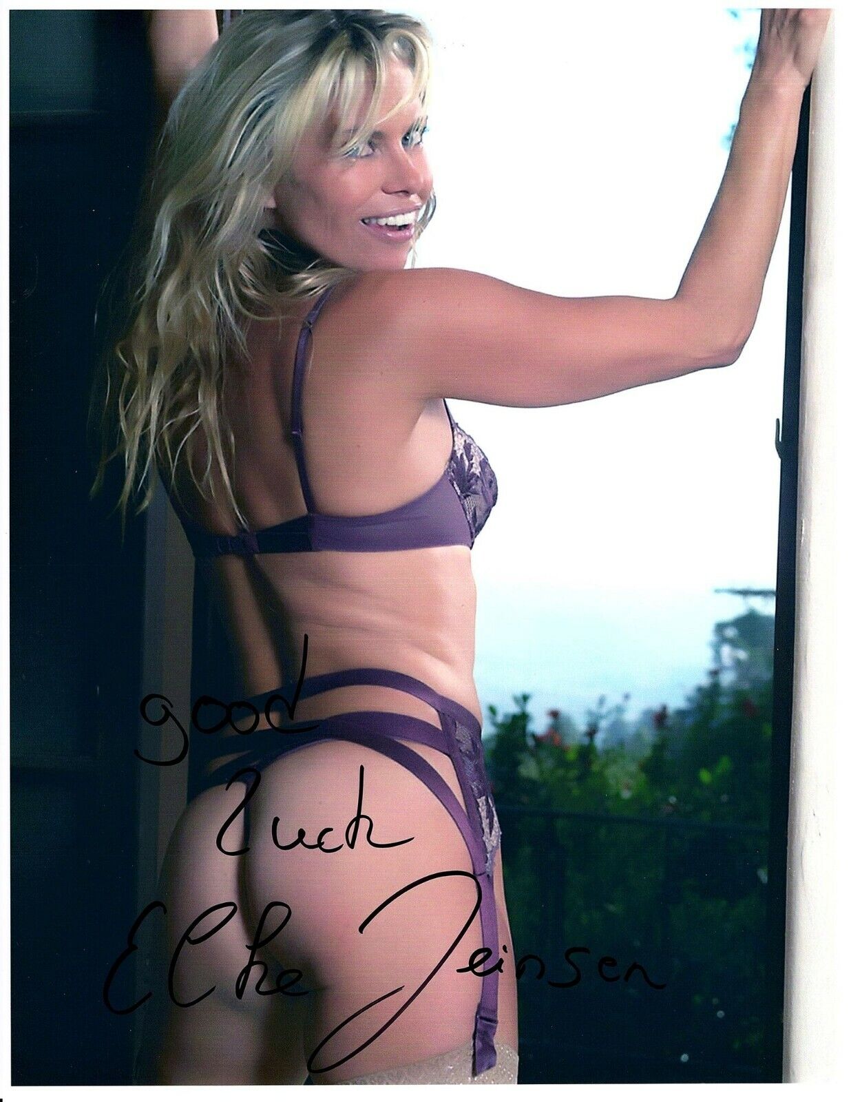 Elke Jeinsen: Playboy & Bay Watch 8.5x11 Autographed Signed Photo Poster painting