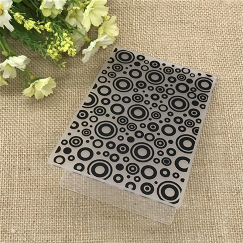 Plastic Embossing Folders Circle scrapbook album card packing decoration cutting dies paper craft stencils