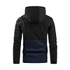 Men's Drawstring Hood Waterproof Casual Versatile Zippered Pocket Windbreaker, Practical Everyday Wear, Fall