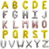 20PCS English Letters 16" Aluminum Film Golden Silver Rose Gold Balloons Birthday Party Decor