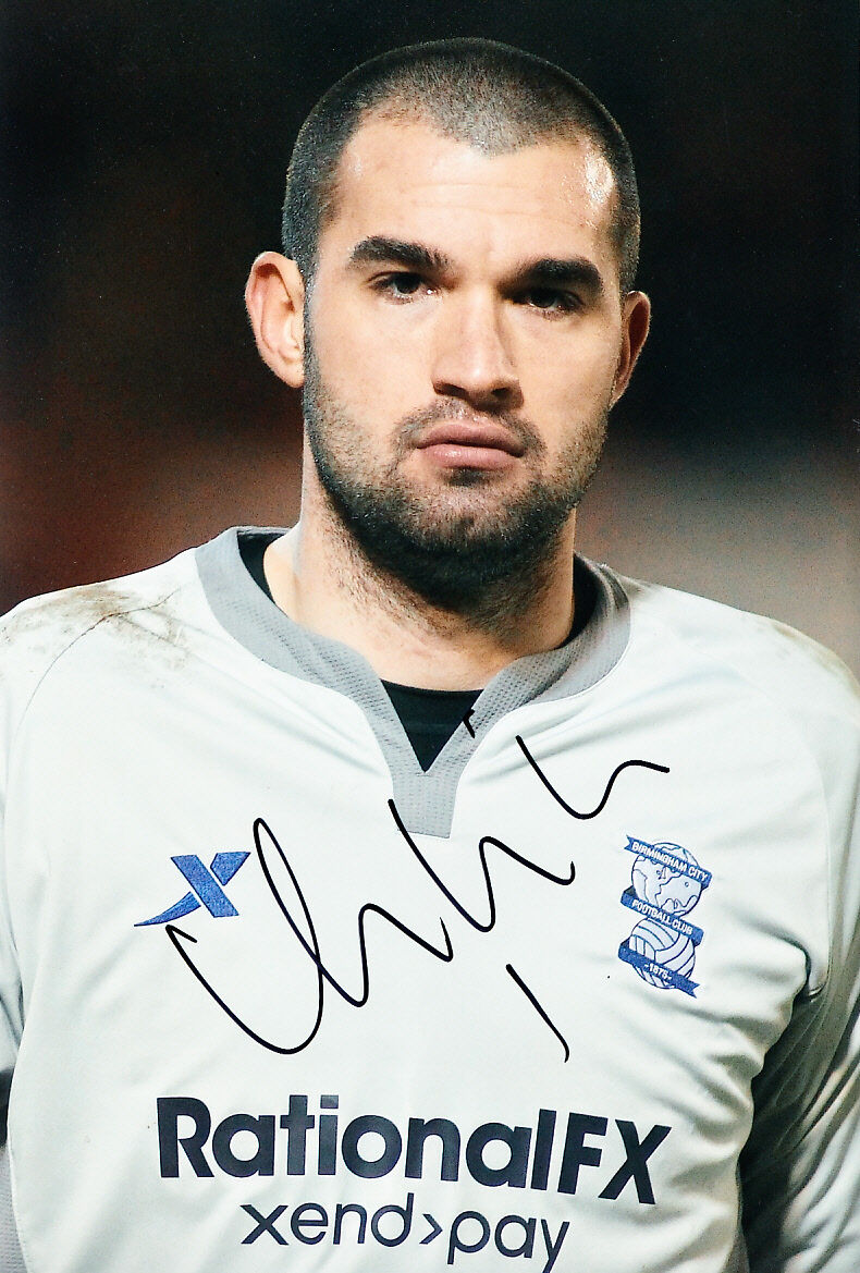 Birmingham City F.C Boaz Myhill Hand Signed 11/12 Photo Poster painting 12x8 4.