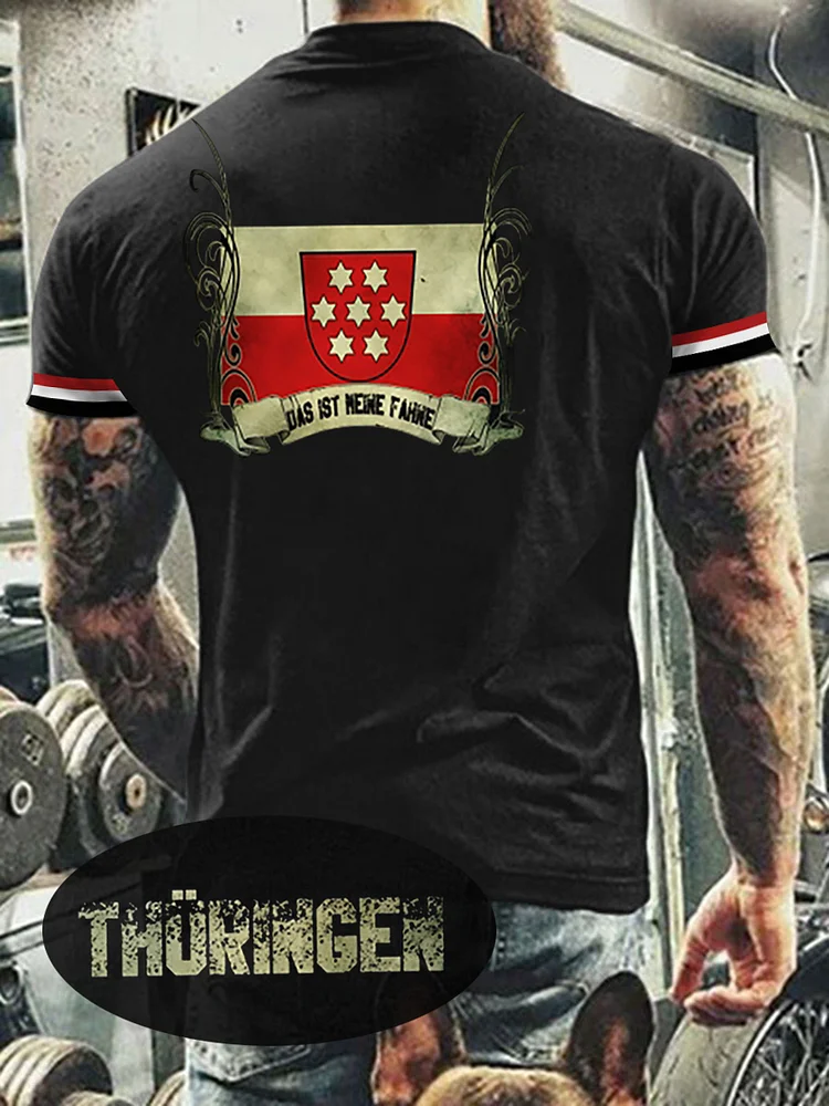 Herren T-Shirt Meine Fahne Thü ringen