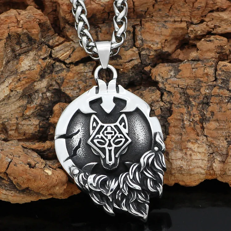 Coutureaura Wolf Head Fenrir Necklace