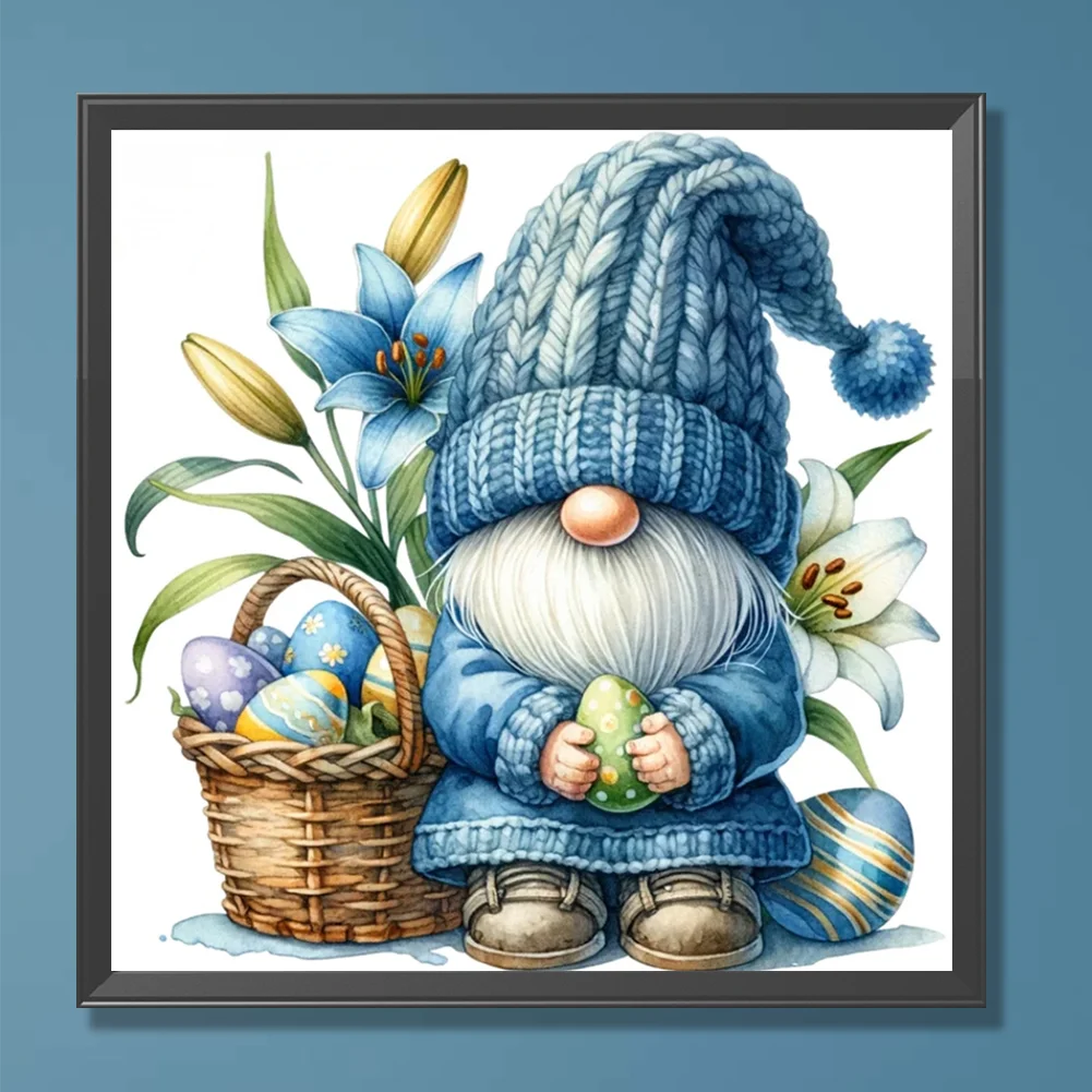 Diamond Painting - Full Round Drill - Easter Gnome(Canvas|30*30cm)