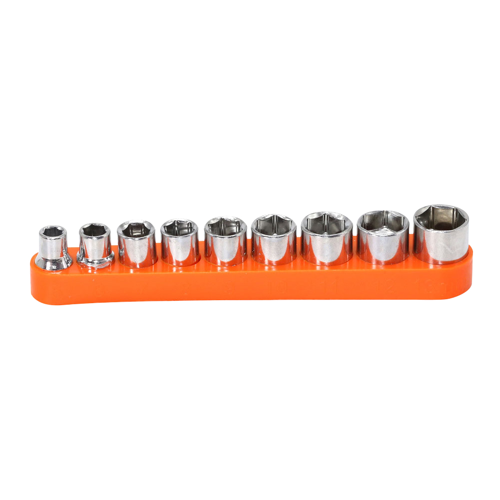 

9pcs 1/4 inch Drive 5-13mm Hex Bit Metric Socket Wrench Head Sleeve Adapter, 501 Original