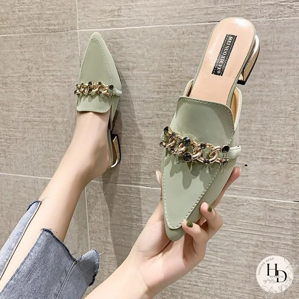 Low Shoes Ladies' Slippers Luxury Slides Slipers Women Shallow Female Mule Cover Toe Fringe Loafers Designer Mules Flat Pu