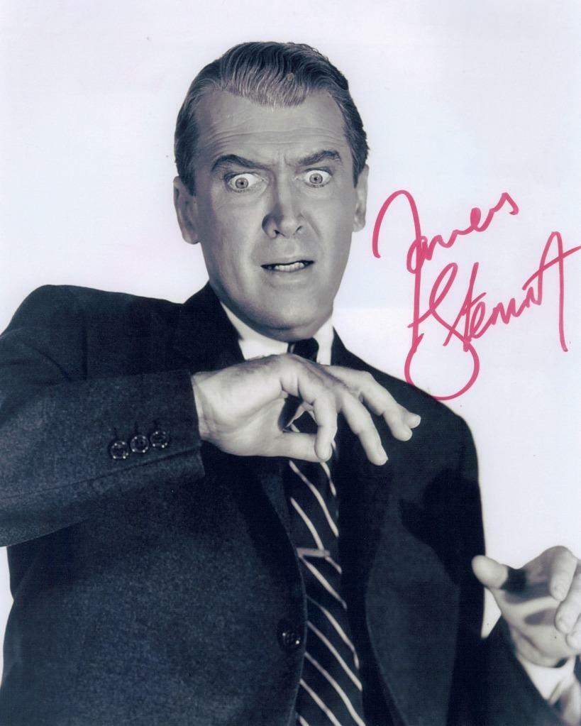 JAMES STEWART SIGNED AUTOGRAPHED 10 X 8