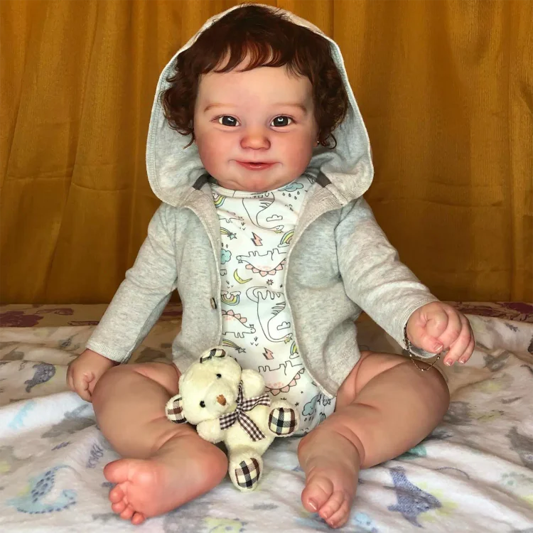  20'' Realistic and Lifelike Reborn Baby Girl Nallia with Heartbeat & Coos - Reborndollsshop®-Reborndollsshop®