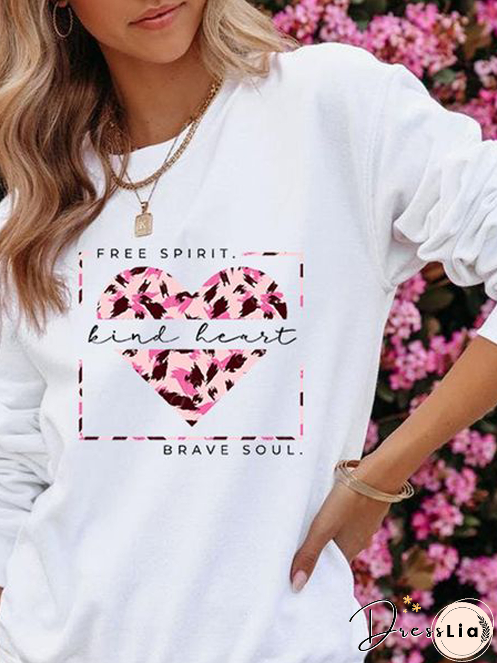 Crew Neck Casual Loose Sweatshirts