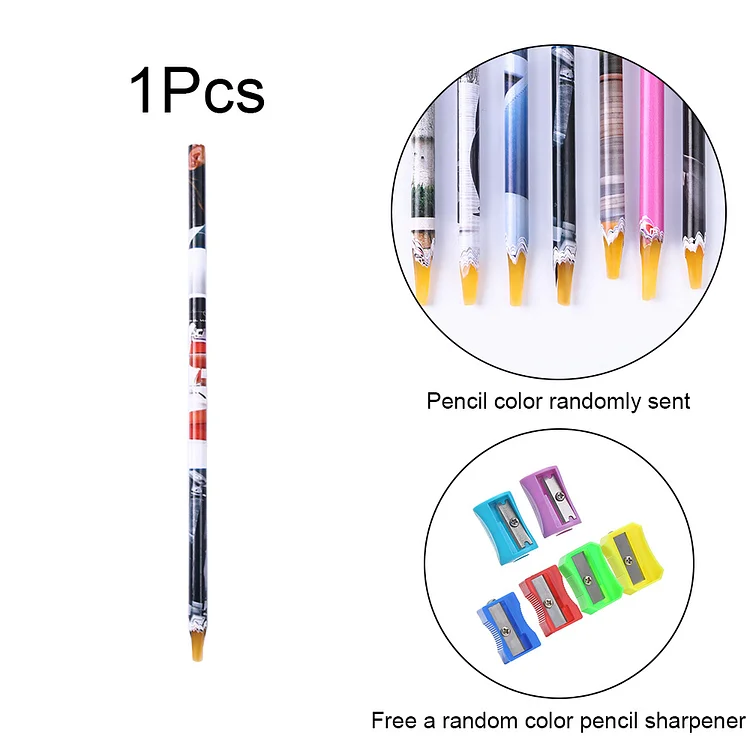 5D Diamond Painting Point Drill Pen with Clay Sharpener DIY Sticky Crafts