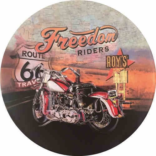 Motorcycle - Round Shape Tin Signs/Wooden Signs - 30*30CM