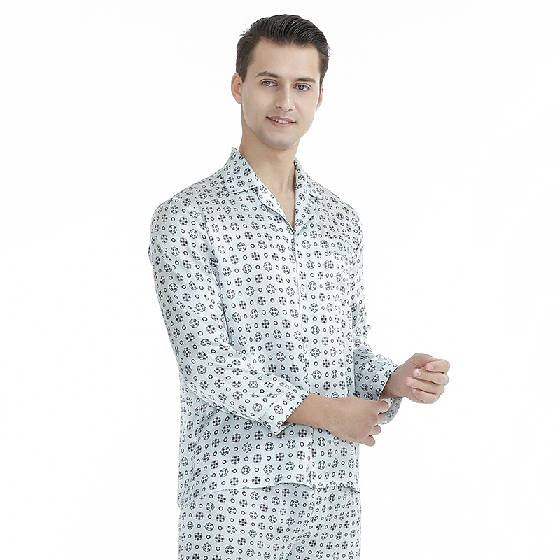 Seidenpyjama für Herren in Mehreren Stilen- DE-RealSilkLife