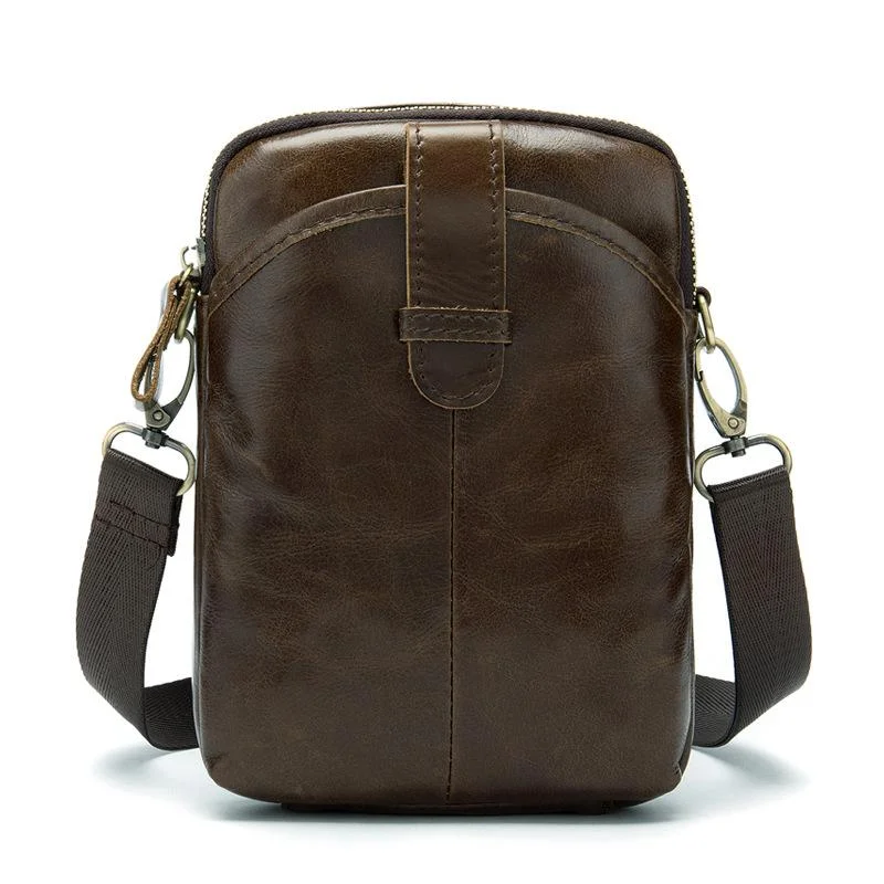 Casual Leather Retro Style Crossbody Bag Men's Shoulder Bag