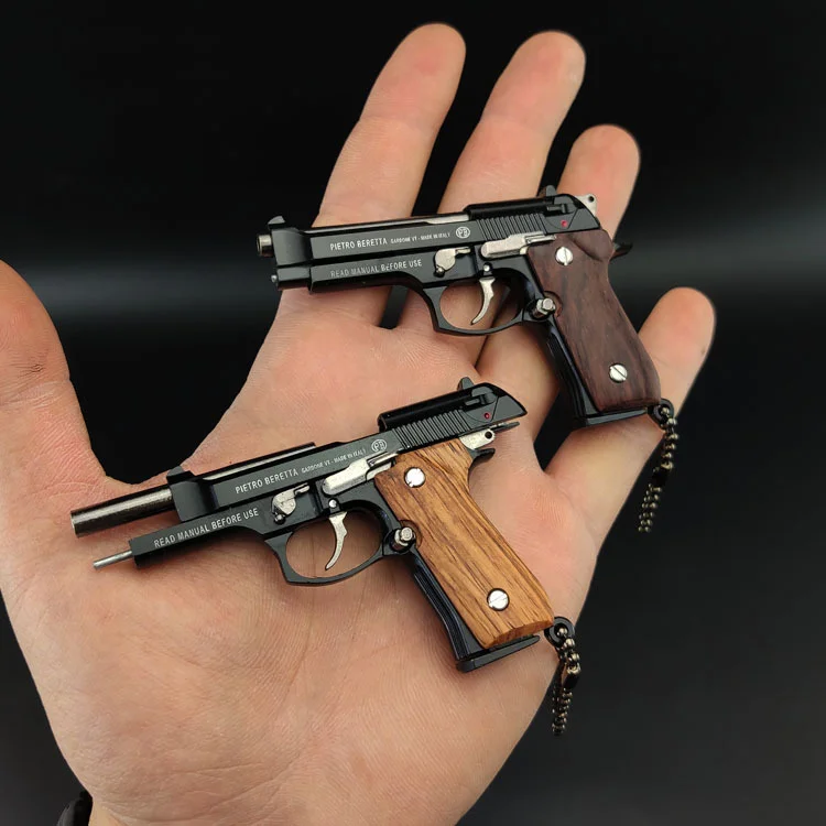 Mini Metal G17 Colt 1911 Desert Eagle Beretta keychain Toy, mini pistol  keychain, desert eagle, Mini Keychain｜Glock17 Alloy Keychain｜ToyTime｜ Miniature Model｜1:3 Gun